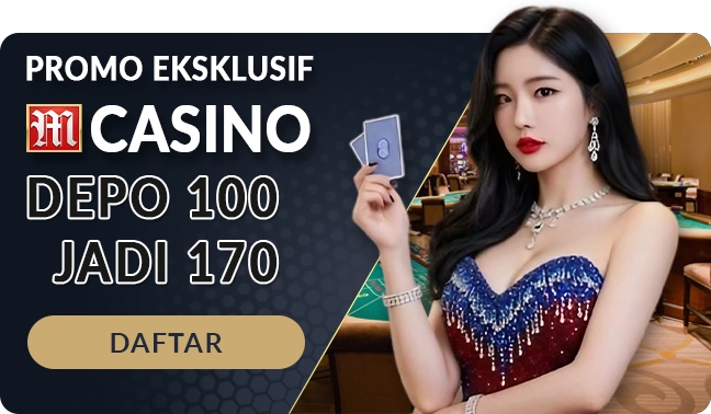 bonus deposit live casino 100 jadi 170 - daftar